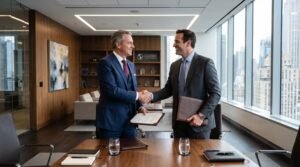 A New Leadership Structure. A Near-One-Third Stake in Another Bank. Same Moment.