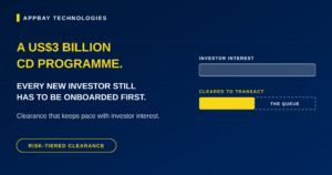 A US$3 Billion CD Programme. Every New Investor Still Has to Be Onboarded First.