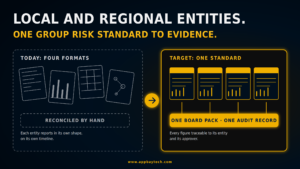 Local and Regional Entities. One Group Risk Standard to Evidence.