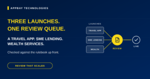 A Travel App. SME Lending. Wealth Services. One Regulatory Review Queue.
